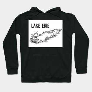 Lake Erie Map Hoodie